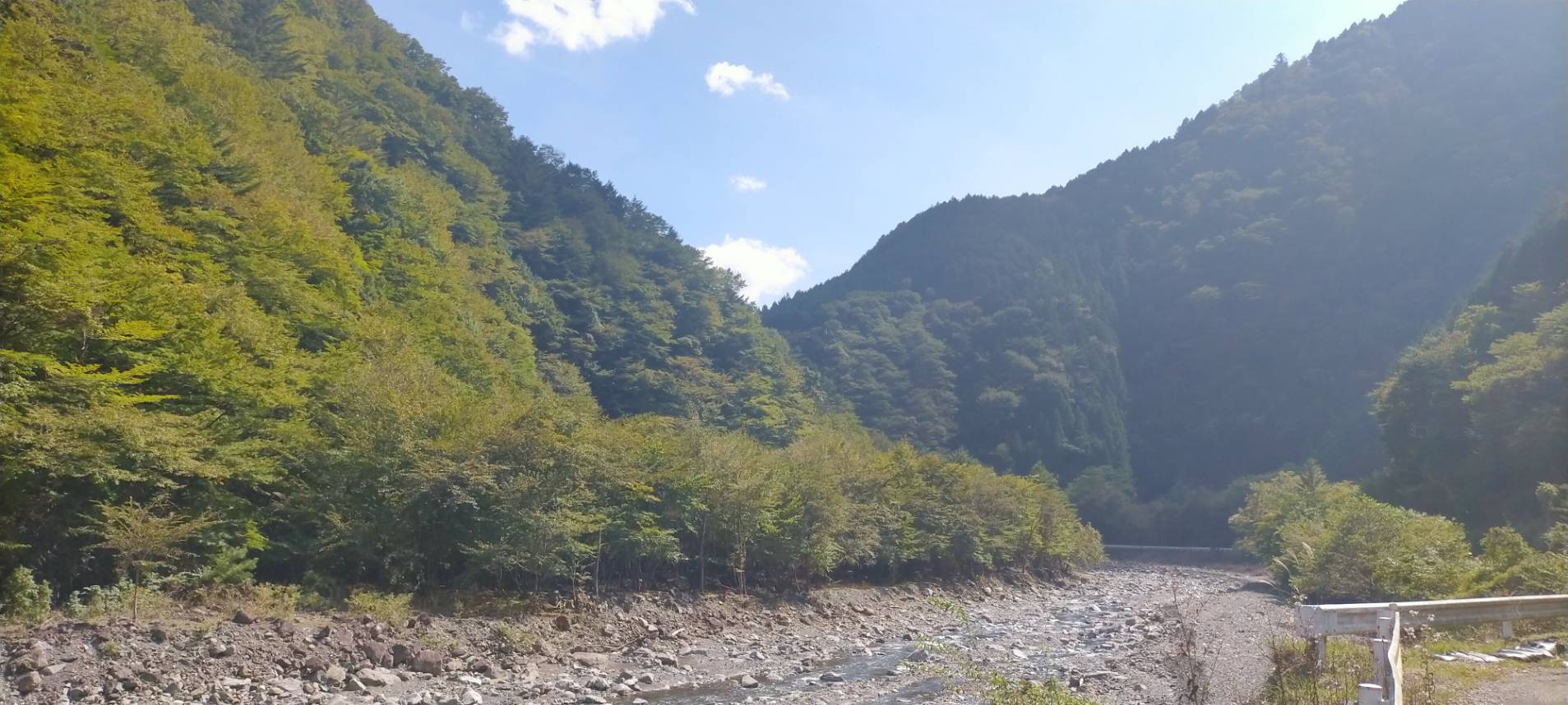 【2024年10月2日現在】梅ヶ島温泉郷の紅葉状況