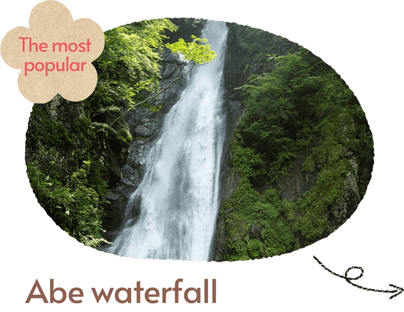 Abe waterfall