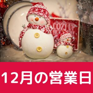 梅ヶ島温泉　湯の華　12月の営業日